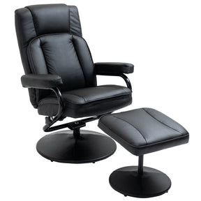 Manual Swivel Recliner Chair With Ottoman Footrest - Omega Lifestyles