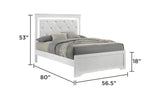 Modern Full Wood Upholstered Bed Frame With LED Headboard - Omega Lifestyles