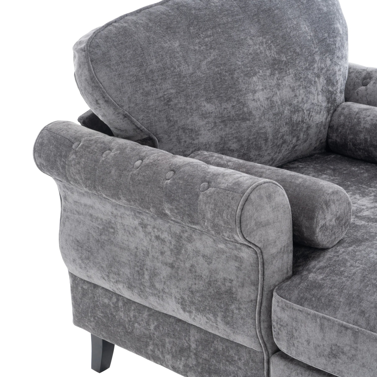 Chenille Oversized Foam Recliner Sofa With Removable Cushions - Omega Lifestyles