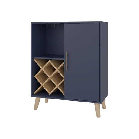 Angela Particle Board Wine Rack Storage Cabinet - Omega Lifestyles