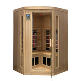 Far Infrared Solid Wood Pentagonal Indoor Sauna Room - Omega Lifestyles