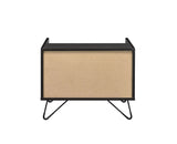 Black Oak Finish Contemporary Accent Table With Drawer - Omega Lifestyles