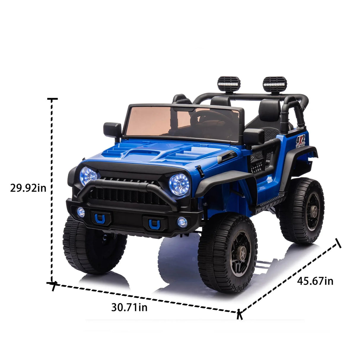 24V Two-Seater Bluetooth Remote Control Ride-On Truck - Omega Lifestyles