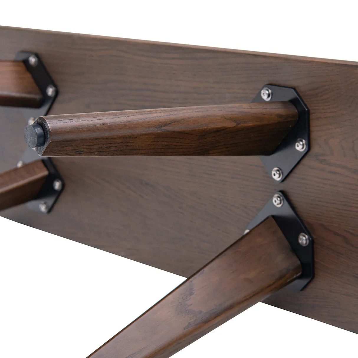 Solid Red Oak Wood Handcrafted Dining Bench - Omega Lifestyles