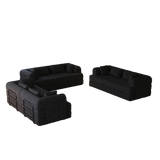 Convertible Chenille Sleeper Sofa Bed With Storage Pocket - Omega Lifestyles