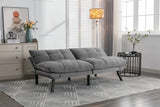 Light Grey Upholstered Convertible Foam Sofa Bed Twin - Omega Lifestyles