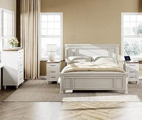 3 Piece Mid Century Dresser And Nightstand Set - Omega Lifestyles