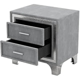 3-Piece Upholstered Platform Bed With LED Nightstands Set - Omega Lifestyles