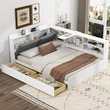 Modern Pine Wood Full Storage Bed Frame With Drawers - Omega Lifestyles