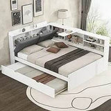 Modern Pine Wood Full Storage Bed Frame With Drawers - Omega Lifestyles