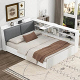 Modern Pine Wood Full Storage Bed Frame With Drawers - Omega Lifestyles