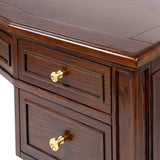 Wooden Executive Desk With Five Soft-Close Drawers - Omega Lifestyles
