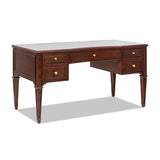 Wooden Executive Desk With Five Soft-Close Drawers - Omega Lifestyles