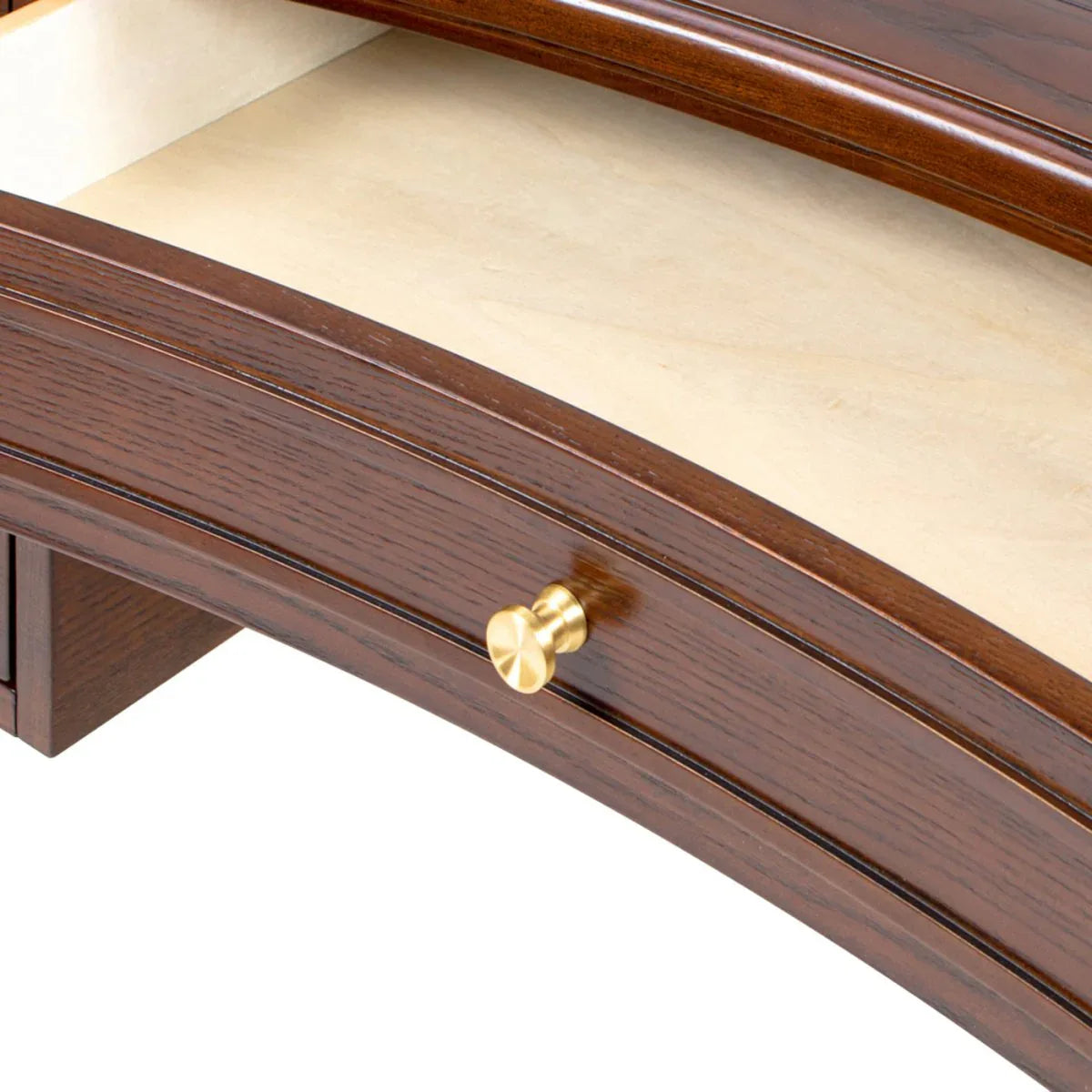Wooden Executive Desk With Five Soft-Close Drawers - Omega Lifestyles