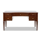 Wooden Executive Desk With Five Soft-Close Drawers - Omega Lifestyles