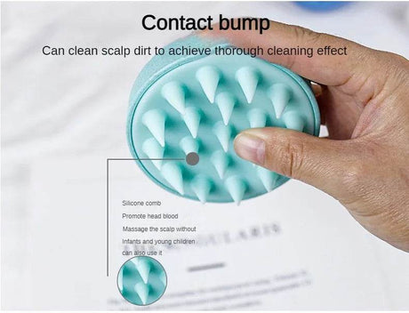 Silicone Manual Wet Dry Scalp Massage Brush - Sleep Galleria