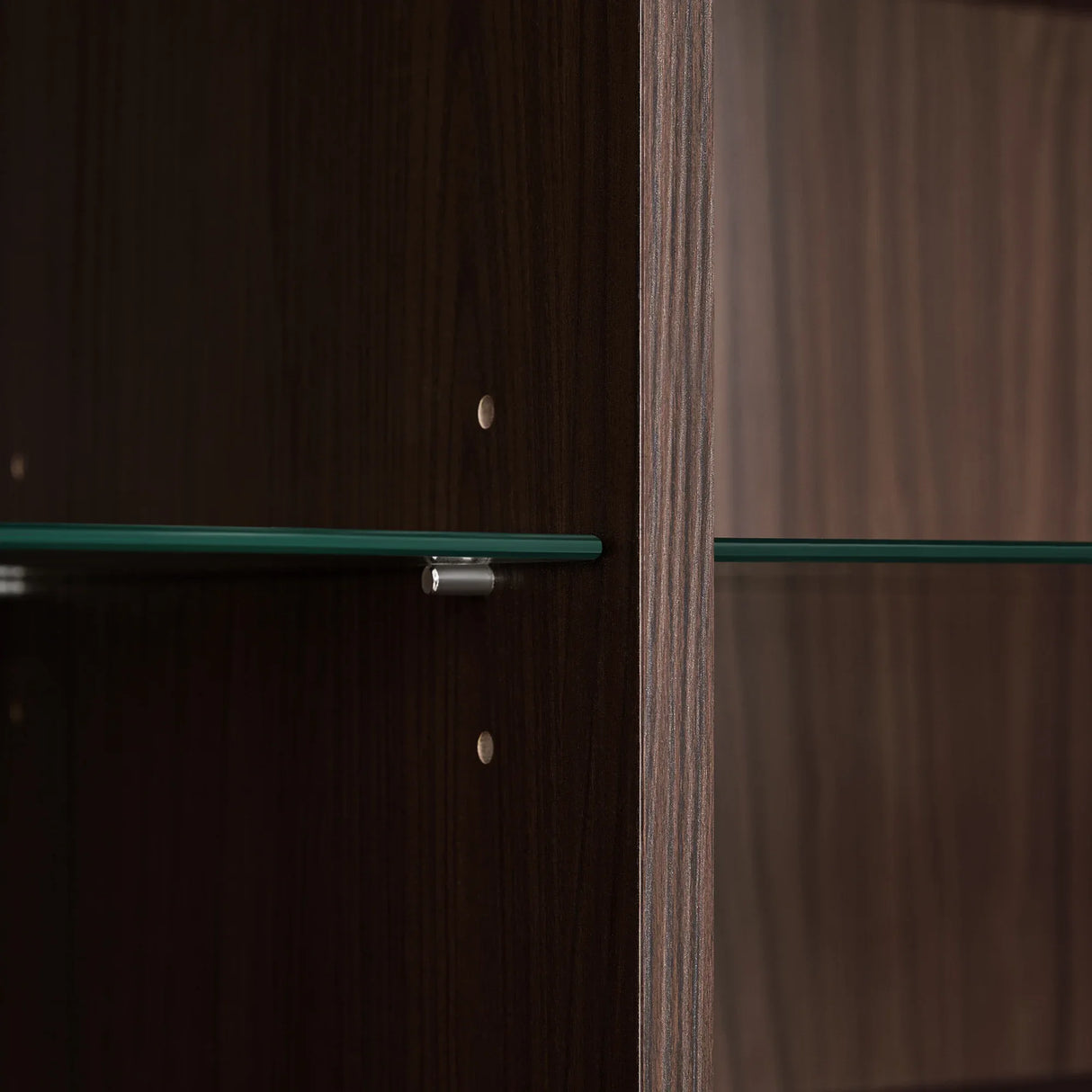 Modern Minimalist LED Curio Cabinet With Tempered Glass Doors - Omega Lifestyles