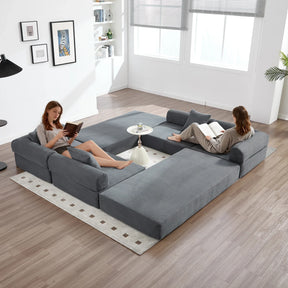 Convertible Corduroy Memory Foam Folding Sofa Bed - Omega Lifestyles