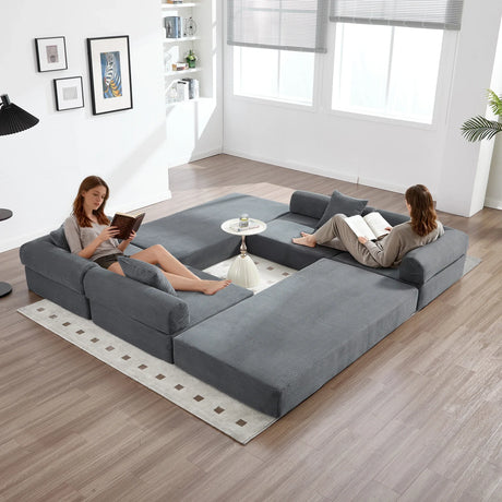 Convertible Corduroy Memory Foam Folding Sofa Bed - Omega Lifestyles