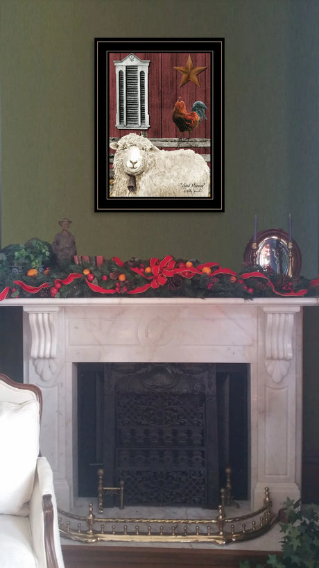 Good Morning Multicolor Paper Framed Wall Art - Omega Lifestyles