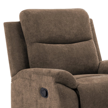 Plush Foam-Encased Coil Reclining Chair Brown - Omega Lifestyles