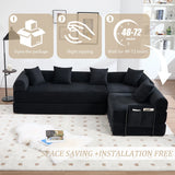 Convertible Corduroy Memory Foam Folding Sofa Bed - Omega Lifestyles