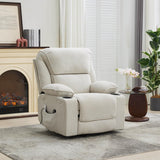 Ivory Remote-Controlled Heated Massage Assistive Recliner - Omega Lifestyles