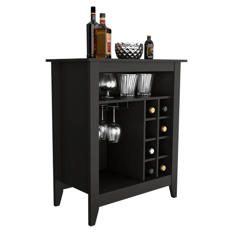 Multifunctional Particle Board Mojito Bar Cabinet With Wine Rack - Omega Lifestyles