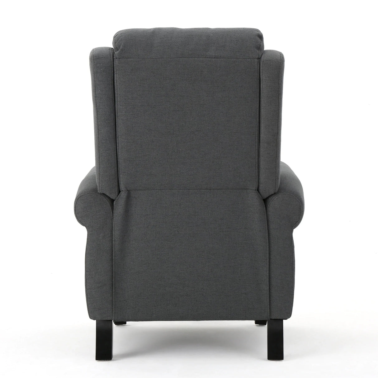 Charcoal Fabric Push Rack Recliner With Rubberwood Legs - Omega Lifestyles
