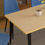 Farmhouse Industrial Dining Table With 4 Chairs - Omega Lifestyles