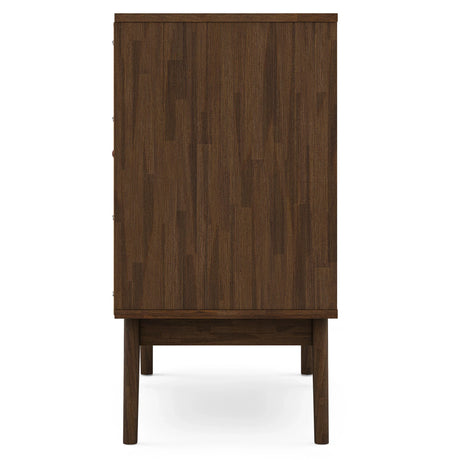 Acacia Wood Rustic Brown Multipurpose Wine Cabinet - Omega Lifestyles