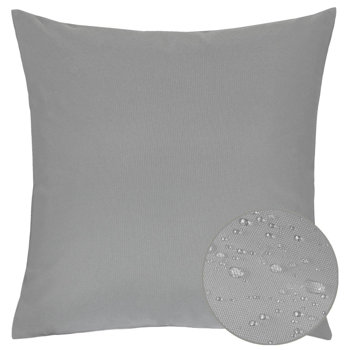 Outdoor Weather Resistant 20x20 Silver Polyester Pillow - Omega Lifestyles