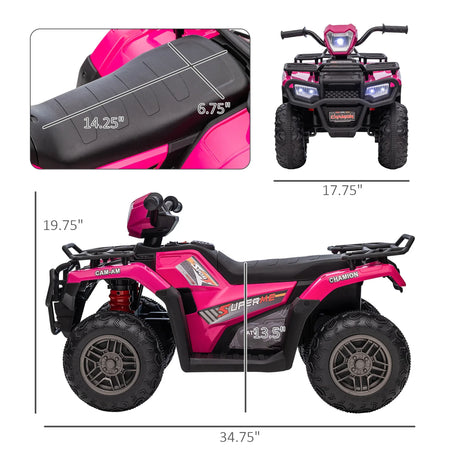 12V Battery-Operated Kids Electric ATV Four Wheeler - Omega Lifestyles