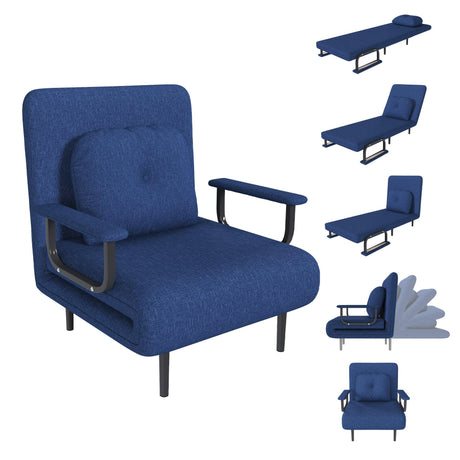 3-in-1 Folding Sofa Bed Adjustable Backrest Recliner Chair - Omega Lifestyles