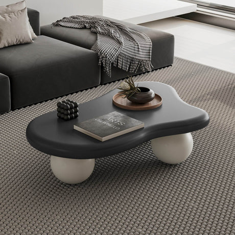 Modern 40-Inch Cloud Shaped Lacquered Coffee Table - Sleep Galleria