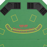 Foldable 8-Player Felt Fold-Up Poker Table - Omega Lifestyles