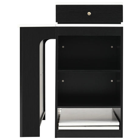 Extendable Dining Table Kitchen Island With Storage - Omega Lifestyles