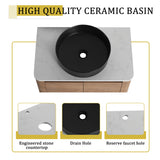 30-Inch Wall-Mounted Bathroom Vanity With Ceramic Sink - Omega Lifestyles