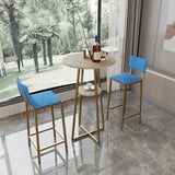 Three Piece Bar Table And Chairs Set With Storage - Omega Lifestyles