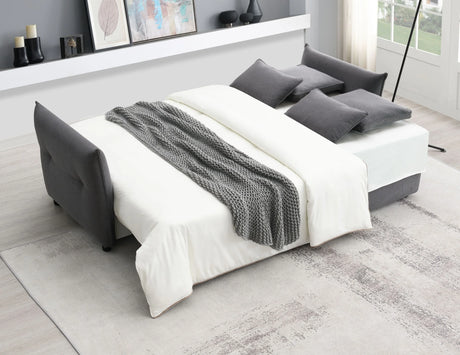 Contemporary Medium-Firm Fabric Pull-Out Sofa Sleeper With Storage - Omega Lifestyles