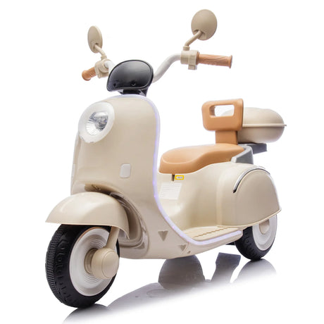 12V Dual Motor Kids Three-Wheel Electric Ride-On Motorcycle - Omega Lifestyles