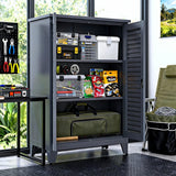 Steel 47-Inch Tall Metal Tool Storage Cabinet