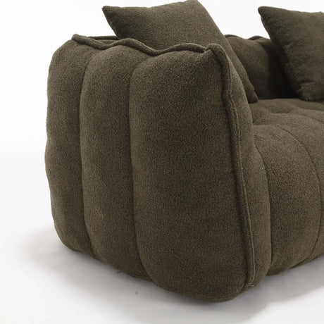 Chenille Twin Cozy Bean Bag Chair With Foam Core - Omega Lifestyles