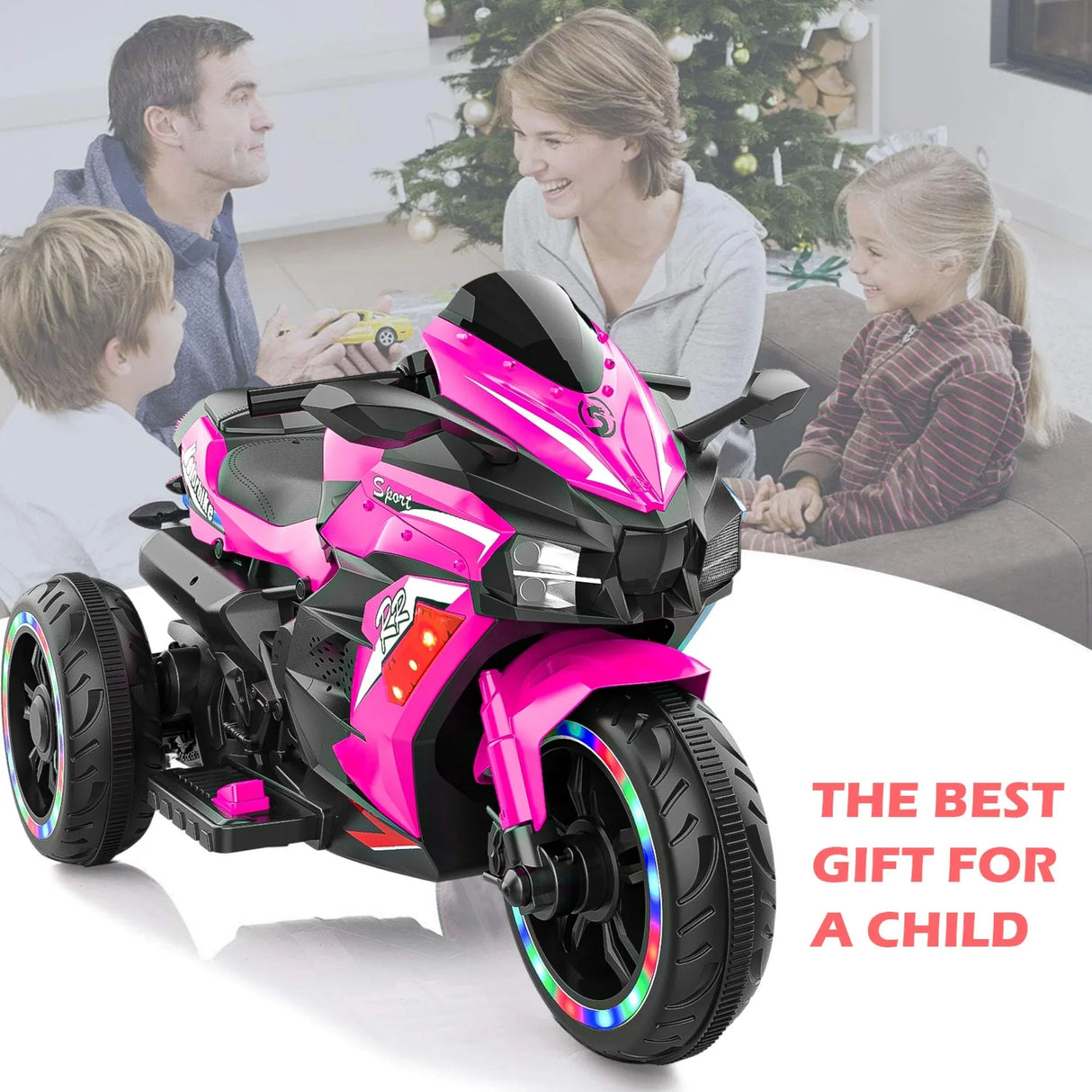 12V Electric Kids Ride-On Motorcycle For Ages 3-4 - Omega Lifestyles