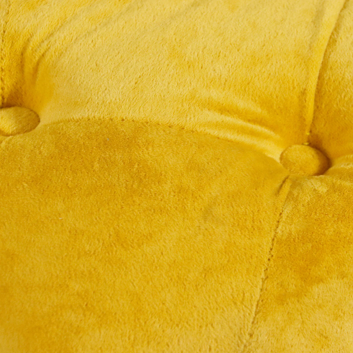 Yellow Velvet Dice-Shaped Storage Ottoman With Foam Seat - Omega Lifestyles