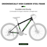 27-Inch 21-Speed Aluminum Frame Mountain Bike With Suspension - Omega Lifestyles