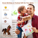 Plush Kids Rocking Horse With Realistic Sounds - Omega Lifestyles