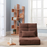 Adjustable Fold-Down Metal Frame Sofa Bed With Pillow - Omega Lifestyles