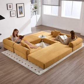 Convertible Corduroy Memory Foam Folding Sofa Bed - Omega Lifestyles