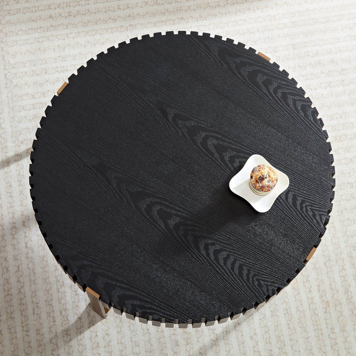 Modern Round 31.5-Inch MDF Wood Pedestal Table - Sleep Galleria
